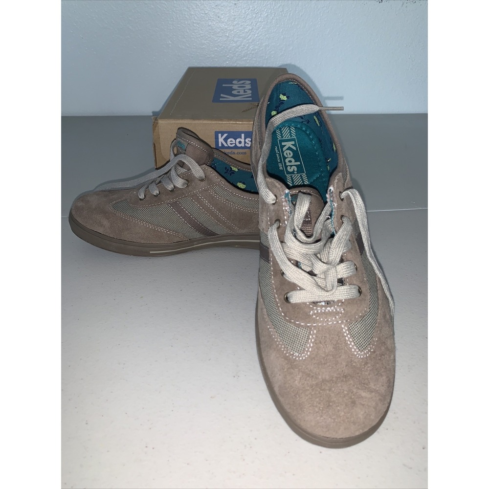 Keds Shoes Women's Sz 10 M Brown Suede Leather Athletic Sneaker WH51753 Sportive